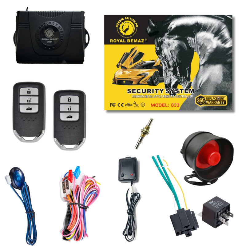 UNIVERSAL ROYAL BEMAZ CAR ALARM SECURITY SYSTEM G33-K17