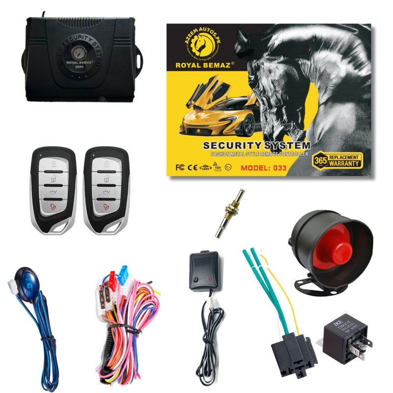 UNIVERSAL ROYAL BEMAZ CAR ALARM SECURITY SYSTEM G33-R2