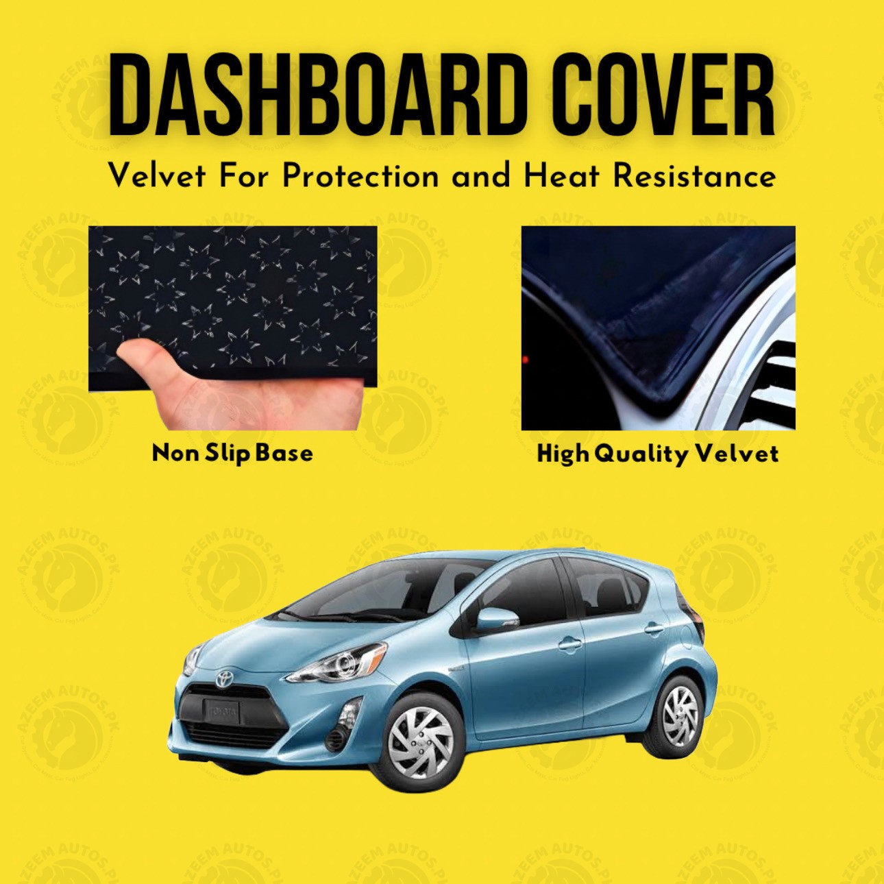 Toyota Aqua 2014-17 Velvet Dashboard Mat
