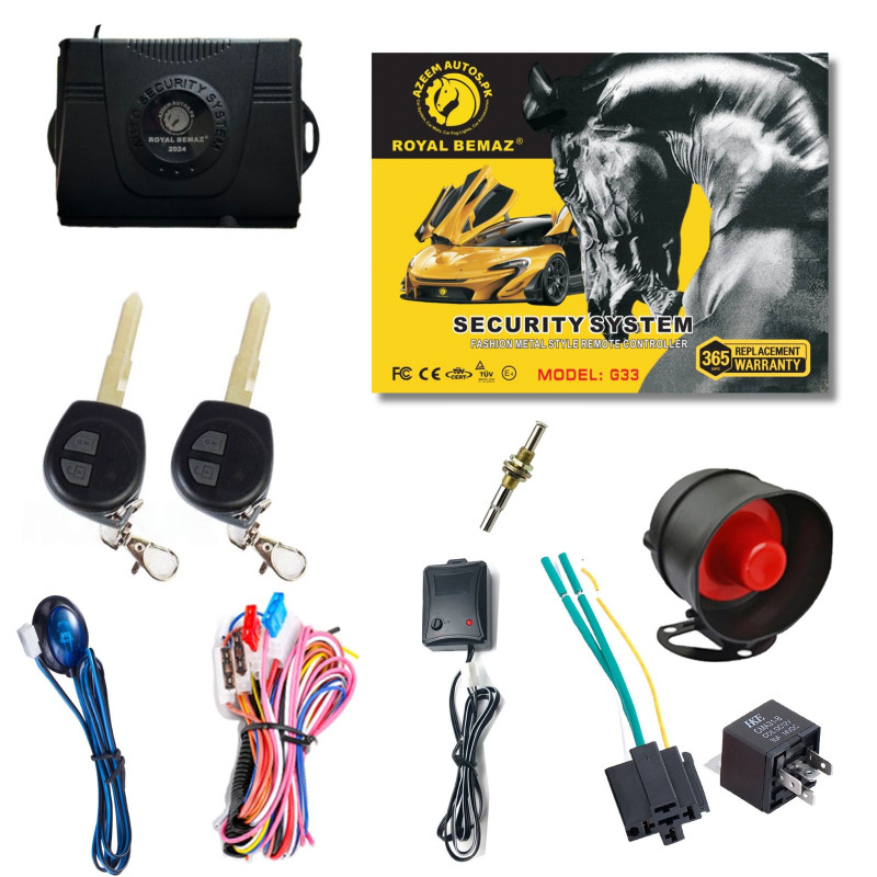 UNIVERSAL ROYAL BEMAZ CAR ALARM SECURITY SYSTEM G33-K16