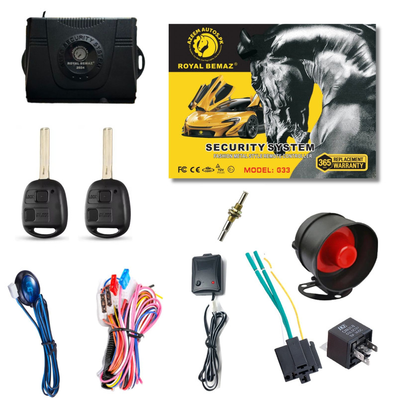 UNIVERSAL ROYAL BEMAZ CAR ALARM SECURITY SYSTEM G33-K21