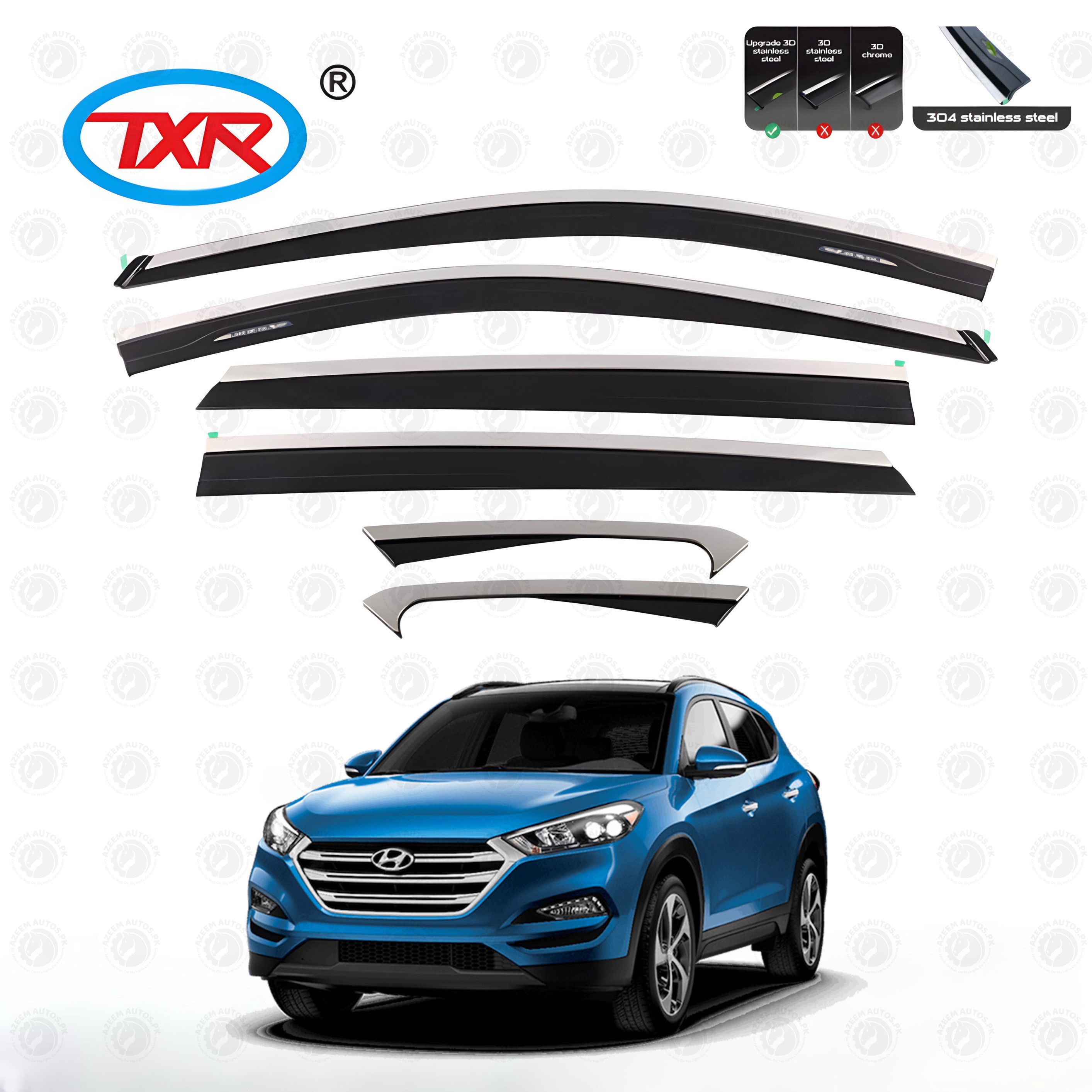 Hyundai Tucson Air Press Txr With Chrome Model 2020-2021