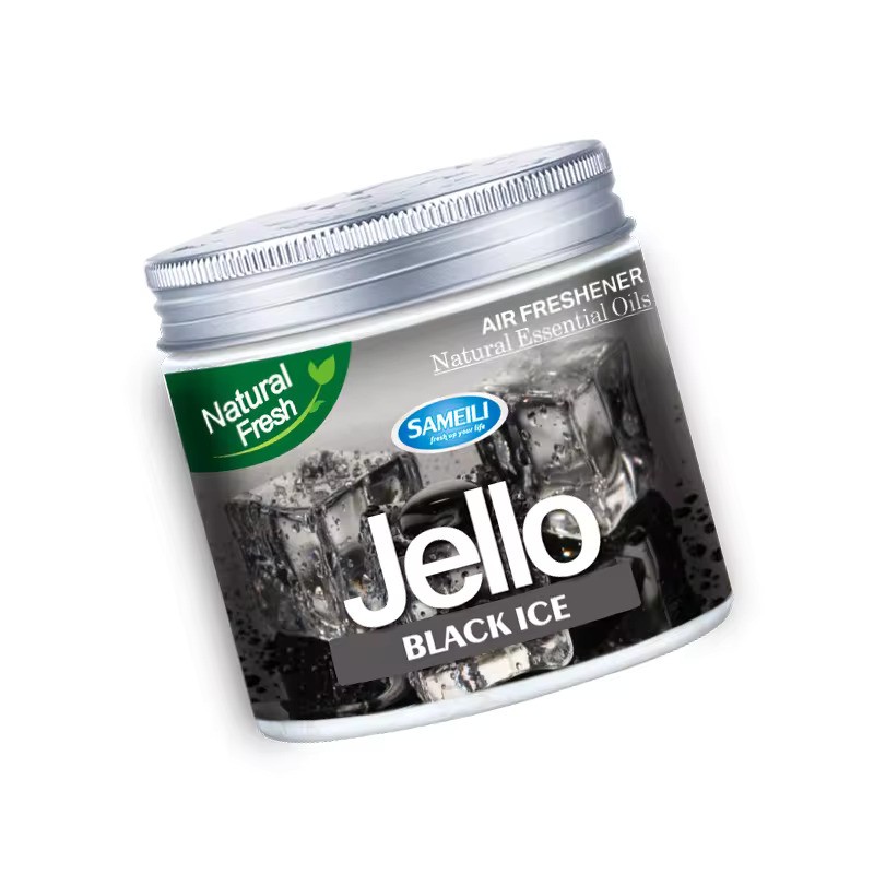 JELLO CAR AIR FRESHENER - BLACK ICE - 220G