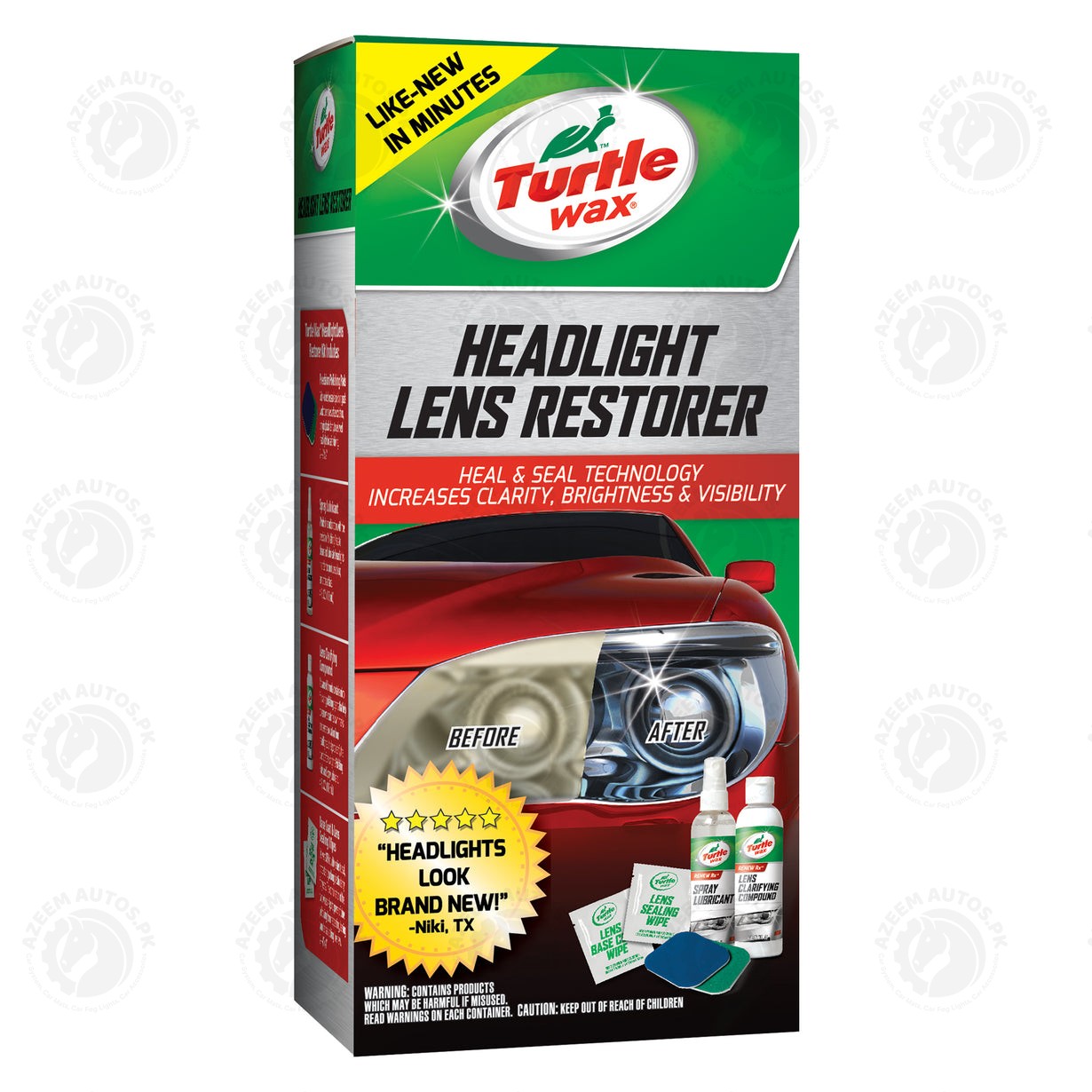 HEADLIGHT LENS RESTORER KIT