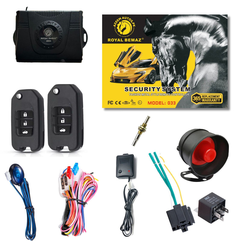 UNIVERSAL ROYAL BEMAZ CAR ALARM SECURITY SYSTEM G33-K15