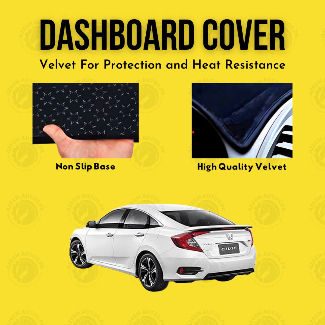 Honda Civic 2016-21 Velvet Dashboard Mat