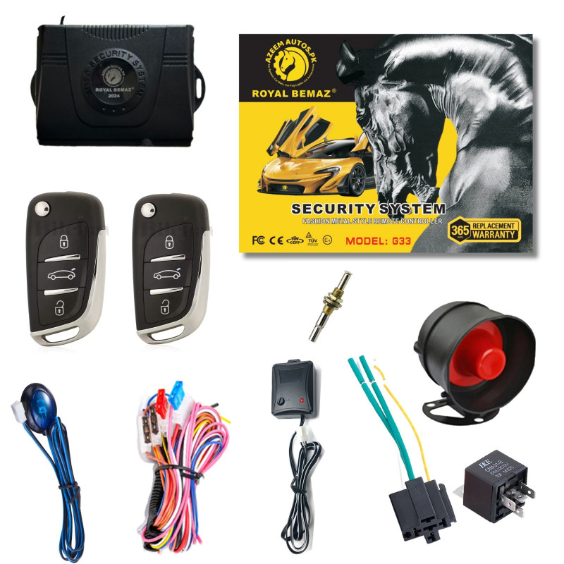 UNIVERSAL ROYAL BEMAZ CAR ALARM SECURITY SYSTEM G33-K23