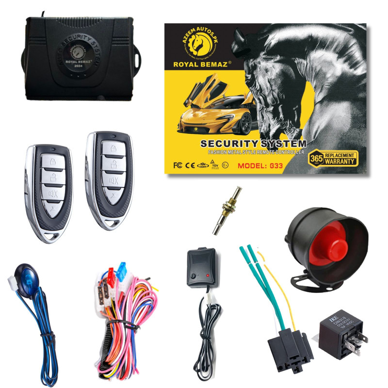 UNIVERSAL ROYAL BEMAZ CAR ALARM SECURITY SYSTEM G33-R9