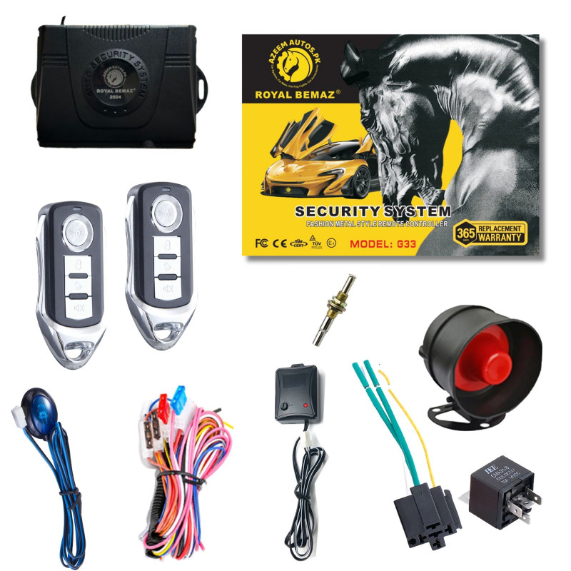 UNIVERSAL ROYAL BEMAZ CAR ALARM SECURITY SYSTEM G33-R8