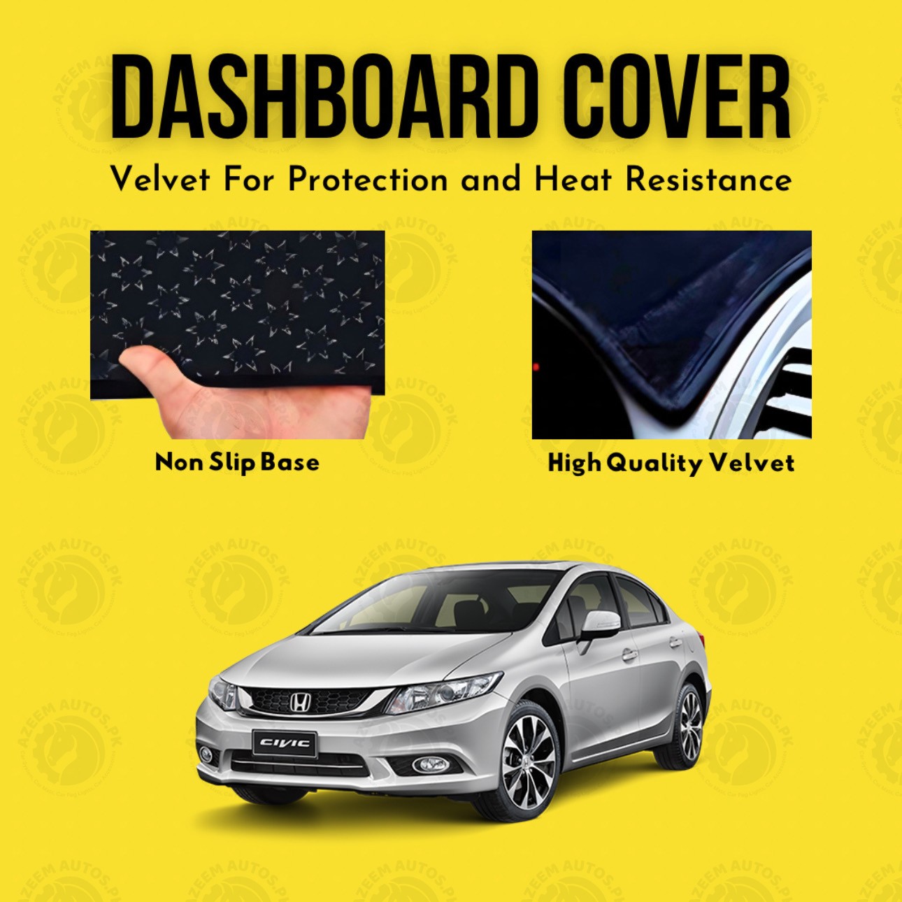 Honda Civic 2012-15 Velvet Dashboard Mat