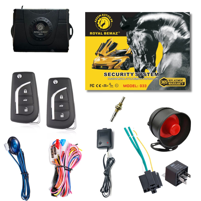 UNIVERSAL ROYAL BEMAZ CAR ALARM SECURITY SYSTEM G33-K18