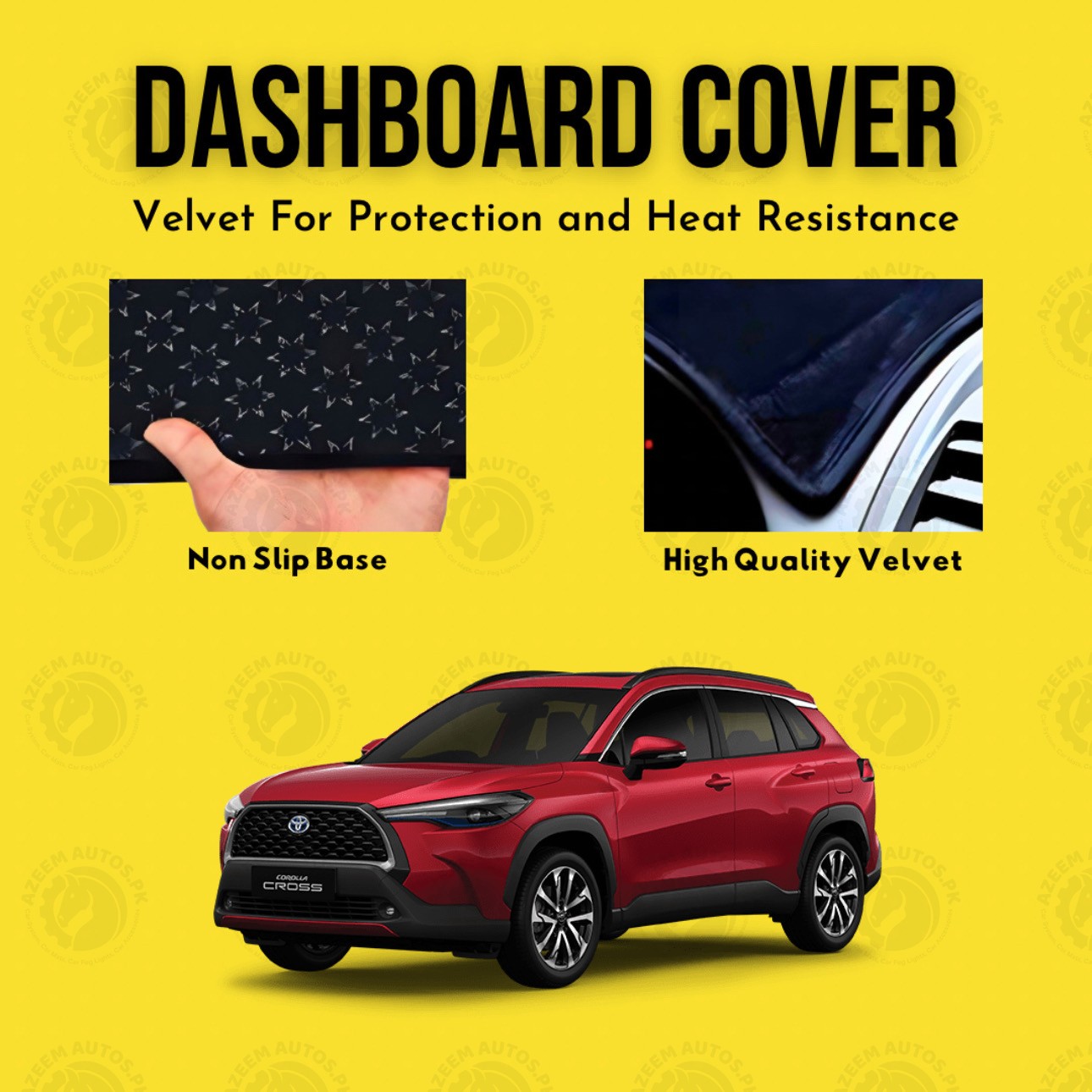 Toyota Corolla Cross 2021-24 Velvet Dashboard Mat