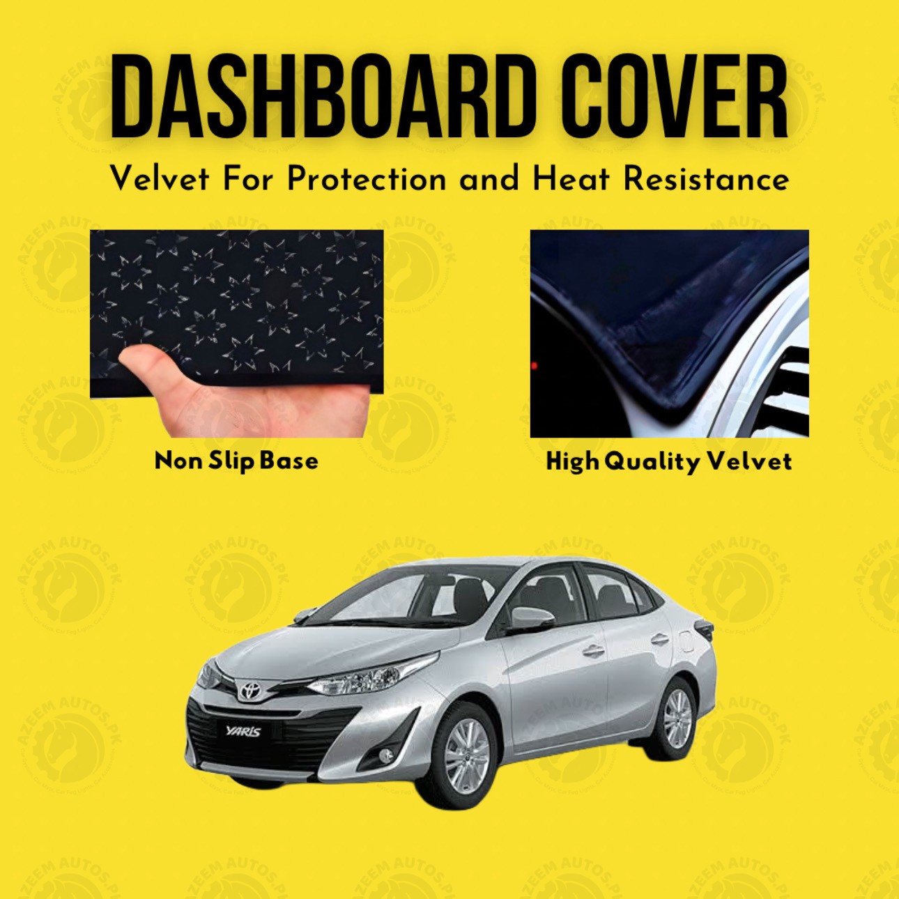 Toyota Yaris 2020-22 Velvet Dashboard Mat